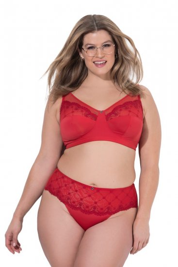 Ulla Popken 846235 Hipster-alushousut pitsillä Punainen - Alushousut - 