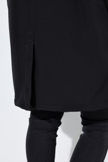 Ulla Popken 846278 Softshell-takki Musta - Pitkät takit - Naisten takit isoissa kooissa