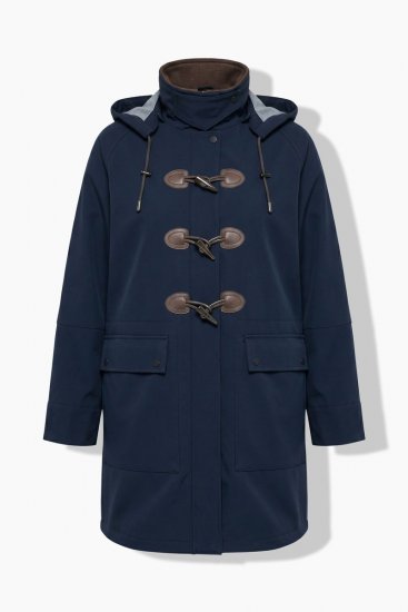 Ulla Popken 846278 Softshell-takki Tummansininen - Pitkät takit - Naisten takit isoissa kooissa