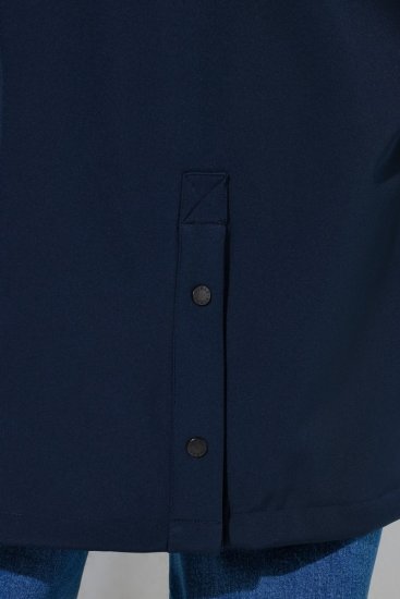 Ulla Popken 846278 Softshell-takki Tummansininen - Pitkät takit - Naisten takit isoissa kooissa