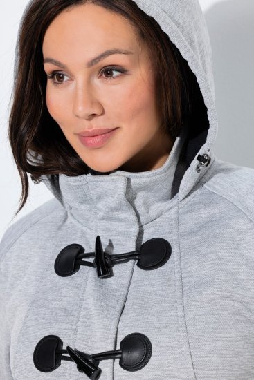 Ulla Popken 846744 Softshell-takki Harmaa melange - Takit - Naisten takit plus-koossa