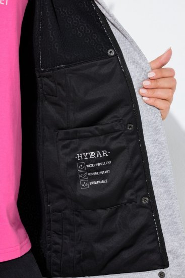 Ulla Popken 846744 Softshell-takki Harmaa melange - Takit - Naisten takit plus-koossa