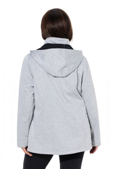 Ulla Popken 846744 Softshell-takki Harmaa melange - Takit - Naisten takit plus-koossa