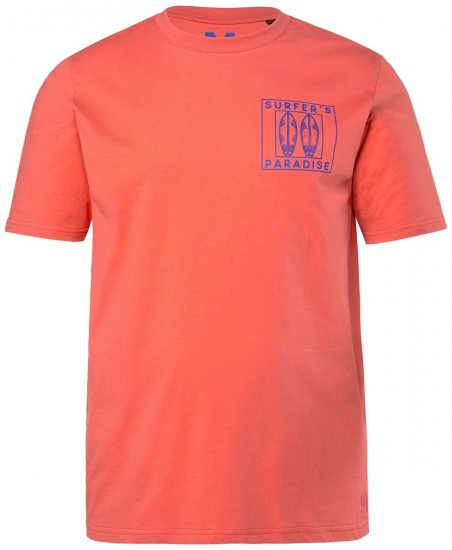 Men+ 829 T-paita Surfer's Paradise Koralli - T-paidat - Isot T-paidat 2XL – 14XL