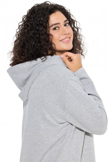 Ulla Popken 846886 Collegemekko hupulla Harmaa melange - Collegemekot - 