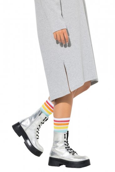 Ulla Popken 846886 Collegemekko hupulla Harmaa melange - Collegemekot - 