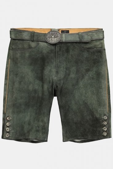 JP1880 846895 Bermudashortsit vuohenmokasta Tummanoliivi - Shortsit - Shortsit, isot koot – W40-W60
