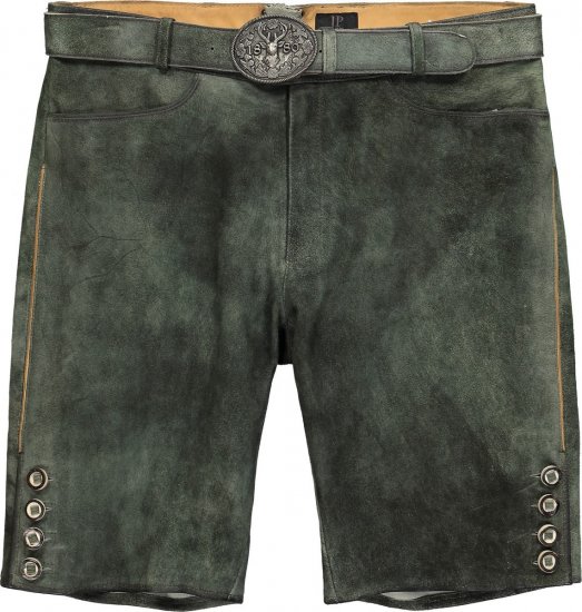 JP1880 846895 Bermudashortsit vuohenmokasta Tummanoliivi - Shortsit - Shortsit, isot koot – W40-W60