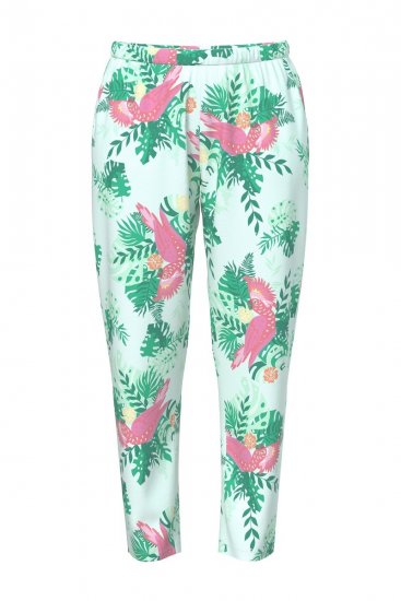 Ulla Popken 846971 Kuviollinen pyjama Vaaleanvihreä - Pyjama/Loungewear - 