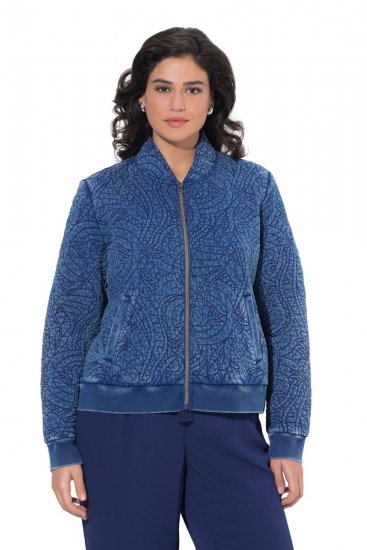 Ulla Popken 847035 Tikkitakki Denimsininen - Takit - Naisten takit plus-koossa