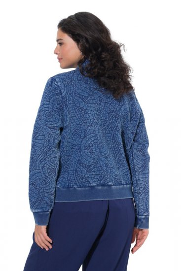 Ulla Popken 847035 Tikkitakki Denimsininen - Takit - Naisten takit plus-koossa