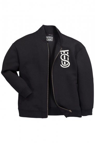 STHUGE 847083 Varsity-takki scuba-kangasta Musta - Takit - Miesten Takit, isot koot – 2XL – 12XL