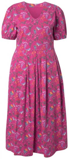 Ulla Popken 847409 Kuviollinen maksimekko Marjanpunainen - Maksimekot - Isojen kokojen maksimekot