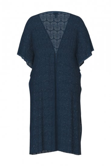 Ulla Popken 847654 Kuviollinen mekko Tummansininen - Kaftaanit - 
