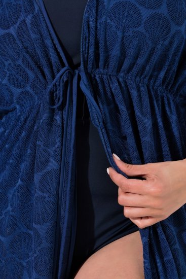 Ulla Popken 847654 Kuviollinen mekko Tummansininen - Kaftaanit - 