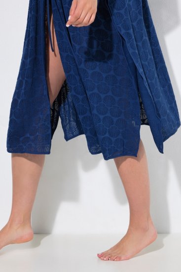 Ulla Popken 847654 Kuviollinen mekko Tummansininen - Kaftaanit - 