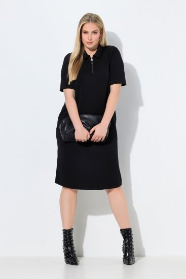 Ulla Popken 848105 Collegemekko Musta - Naisten mekot isot koot - Mekot kaikille koille