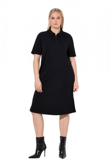 Ulla Popken 848105 Collegemekko Musta - Naisten mekot isot koot - Mekot kaikille koille