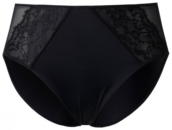 Ulla Popken 848693 Bokserialushousut pitsillä Musta - Alushousut - 