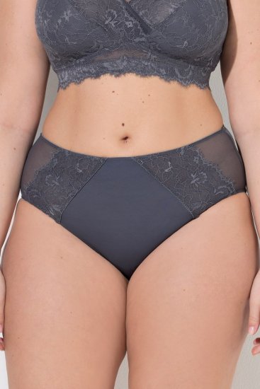 Ulla Popken 848693 Alushousut pitsillä Antrasiitti - Alushousut - 