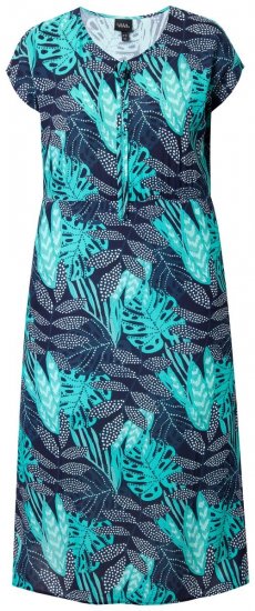 Ulla Popken 848696 Kuviollinen mekko Tummansininen - Kesämekot - Kesämekot isoissa kooissa
