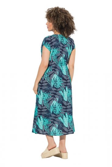Ulla Popken 848696 Kuviollinen mekko Tummansininen - Kesämekot - Kesämekot isoissa kooissa