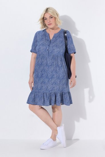 Ulla Popken 848724 Kuviollinen mekko Monivärinen - Naisten mekot isot koot - Mekot kaikille koille