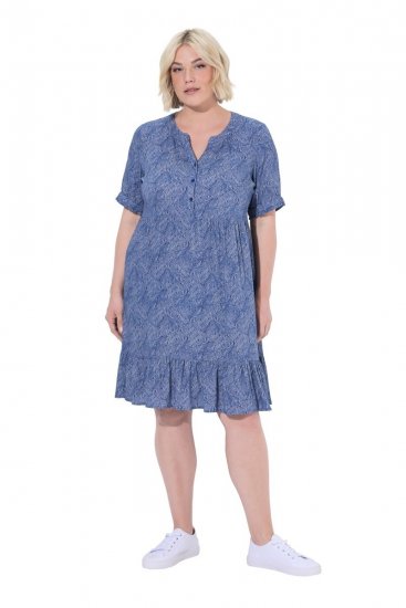 Ulla Popken 848724 Kuviollinen mekko Monivärinen - Naisten mekot isot koot - Mekot kaikille koille