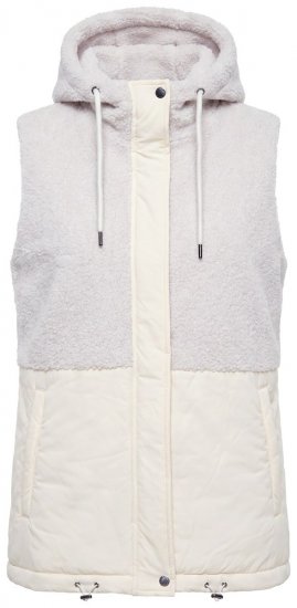 Ulla Popken 848729 Hupullinen liivi Luonnonvalkoinen - Liivit - 