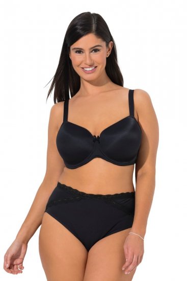 Ulla Popken 848803 Alushousut pitsillä 3 kpl Musta - Alushousut - 