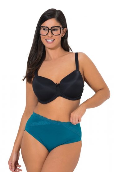 Ulla Popken 848803 Alushousut pitsillä 3 kpl Petrooli - Alushousut - 