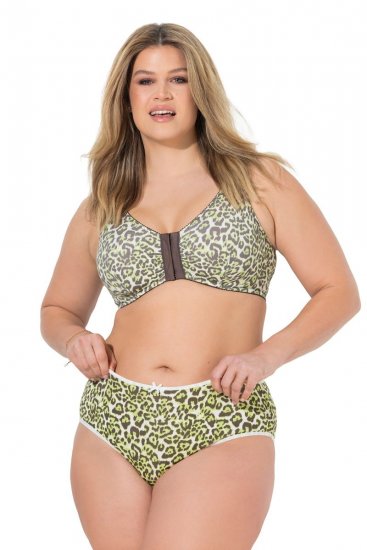Ulla Popken 848810 Eläinkuvioiset alushousut 5 kpl Taupe - Alushousut - 