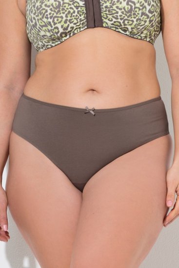 Ulla Popken 848826 Eläinkuvioiset string-alushousut 3 kpl Taupe - Alushousut - 