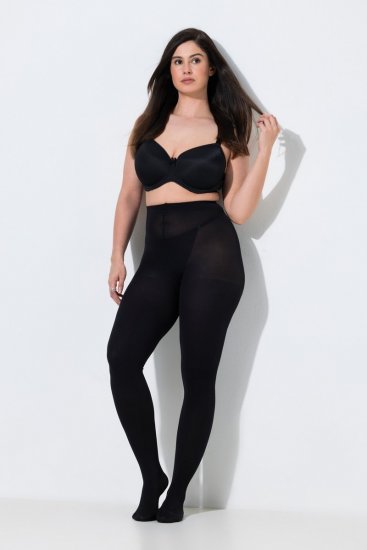 Ulla Popken 849063 Sukkahousut Musta - Sukkahousut & sukat - 