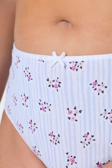 Ulla Popken 849098 Kukkakuvioiset alushousut 5 kpl Vaaleansininen - Alushousut - 