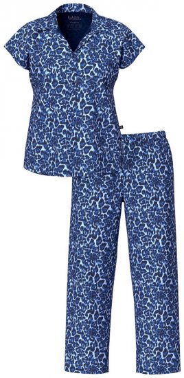 Ulla Popken 849144 Eläinkuvioinen pyjama Tummansininen - Pyjama/Loungewear - 
