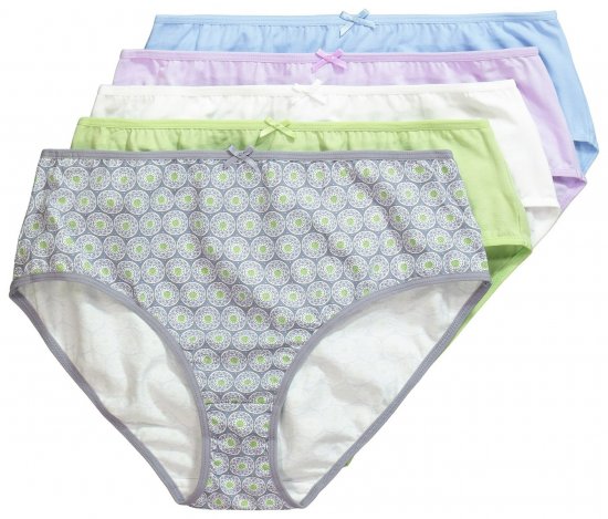 Ulla Popken 849202 Kuviolliset alushousut 6 kpl Harmaa - Alushousut - 