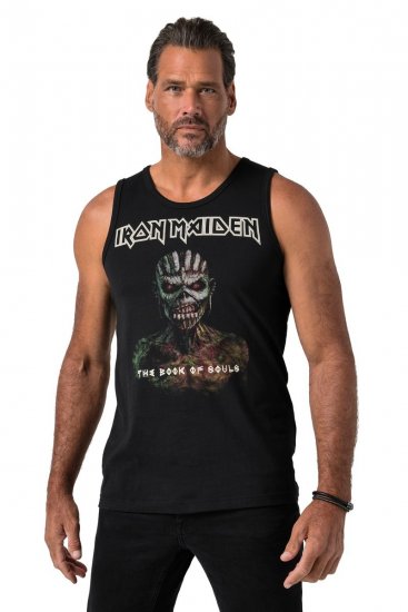 JP1880 849285 Iron Maiden The Book of Souls Hihaton paita Musta - Bändi T-paidat - Bänditbaidat isoissa koissa