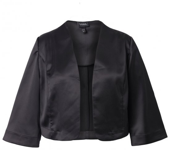 Ulla Popken 849457 Bolero Musta - Takit - Naisten takit plus-koossa