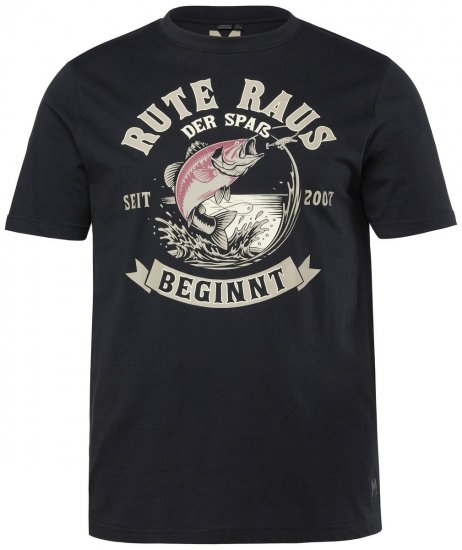 Men+ 547 T-paita Rute Raus Musta - T-paidat - Isot T-paidat 2XL – 14XL