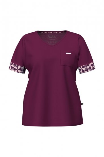 Ulla Popken 849850 Ruudullinen pyjama Marjanpunainen - Pyjama/Loungewear - 