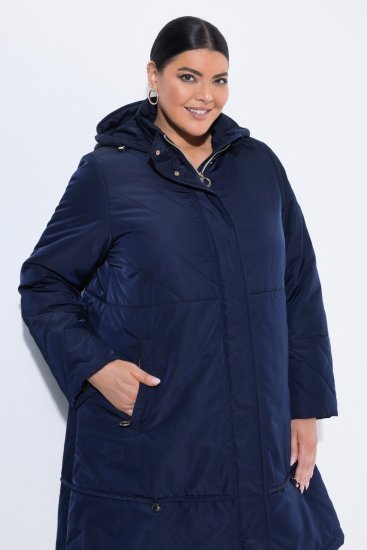 Ulla Popken 849908 Sadetakki Tummansininen - Takit - Naisten takit plus-koossa