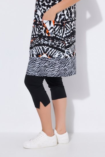 Ulla Popken 850175 Hihaton jerseymekko taskuilla Musta - Kesämekot - Kesämekot isoissa kooissa