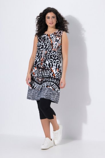 Ulla Popken 850175 Hihaton jerseymekko taskuilla Musta - Kesämekot - Kesämekot isoissa kooissa