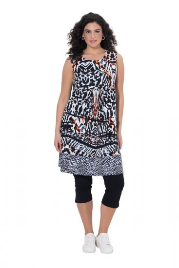 Ulla Popken 850175 Hihaton jerseymekko taskuilla Musta - Kesämekot - Kesämekot isoissa kooissa