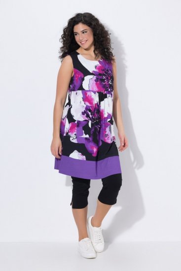 Ulla Popken 850175 Hihaton jerseymekko taskuilla Liila - Trikoomekot - 