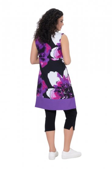 Ulla Popken 850175 Hihaton jerseymekko taskuilla Liila - Trikoomekot - 