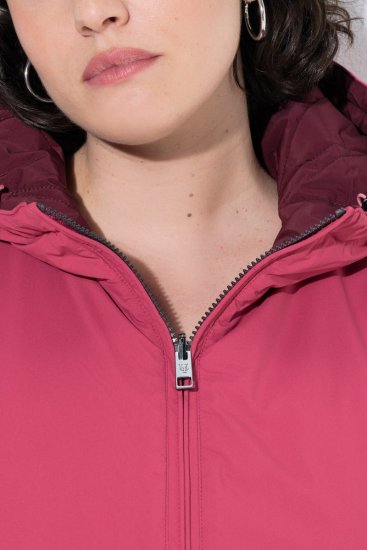 Ulla Popken 850361 HYPRAR kääntötakki Vaaleanpunainen - Takit - Naisten takit plus-koossa