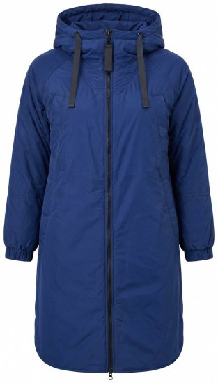 Ulla Popken 850376 Parka Indigo - Pitkät takit - Naisten takit isoissa kooissa