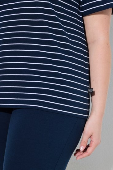 Ulla Popken 850403 Kukkakuvioinen pyjama Tummansininen - Pyjama/Loungewear - 